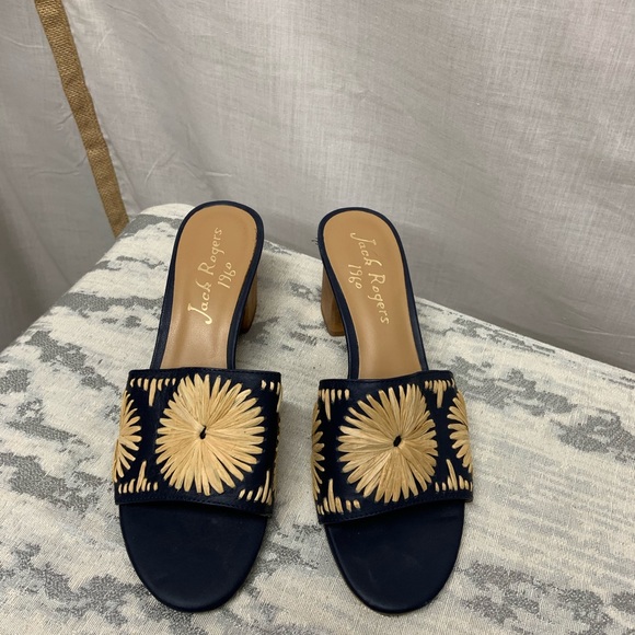 Jack Rogers Shoes - Jack Rogers Bettina Mid Heel Mules